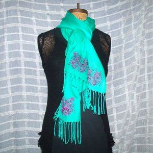 GORGEOUS Spearmint Green Scarf (Cashmere/Silk)